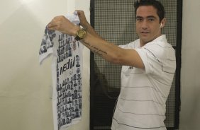 SP - CORINTHIANS/SP X AVAI/SC - ESPORTES - nos vestiários antes da partida válida pelo returno do Campeonato Brasileiro Serie B, realizado no estádio do Pacaembu, zona oeste da cidade, neste sábado a tarde