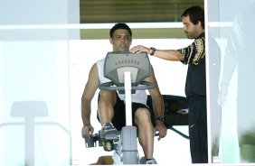 Durante treino do Corinthians realizado esta manh no Spa Sport Resort, na cidade de Itu, interior de So Paulo, durante a pre-temporada de 2009; O time faz sua estreia no Campeonato Paulista no dia 22/01, contra o Barueri, no Pacaembu