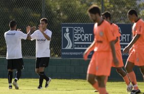 Durante jogo-treino do Corinthians contra o Unio Barbarense, realizado esta tarde no Spa Sport Resort, na cidade de Itu, interior de So Paulo, durante a pre-temporada de 2009; O time faz sua estreia no Campeonato Paulista no dia 22/01, contra o Barueri, no Pacaembu