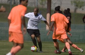 Durante jogo-treino do Corinthians contra o Unio Barbarense, realizado esta tarde no Spa Sport Resort, na cidade de Itu, interior de So Paulo, durante a pre-temporada de 2009; O time faz sua estreia no Campeonato Paulista no dia 22/01, contra o Barueri, no Pacaembu