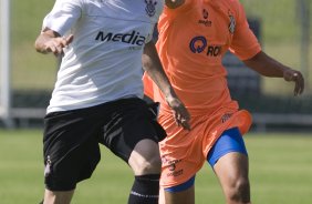 Durante jogo-treino do Corinthians contra o Unio Barbarense, realizado esta tarde no Spa Sport Resort, na cidade de Itu, interior de So Paulo, durante a pre-temporada de 2009; O time faz sua estreia no Campeonato Paulista no dia 22/01, contra o Barueri, no Pacaembu