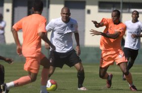 Durante jogo-treino do Corinthians contra o Unio Barbarense, realizado esta tarde no Spa Sport Resort, na cidade de Itu, interior de So Paulo, durante a pre-temporada de 2009; O time faz sua estreia no Campeonato Paulista no dia 22/01, contra o Barueri, no Pacaembu