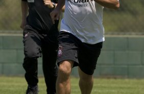 Durante treino do Corinthians realizado esta manh no Spa Sport Resort, na cidade de Itu, interior de So Paulo, durante a pre-temporada de 2009; O time faz sua estreia no Campeonato Paulista no dia 22/01, contra o Barueri, no Pacaembu