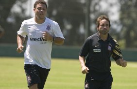 Durante treino do Corinthians realizado esta manh no Spa Sport Resort, na cidade de Itu, interior de So Paulo, durante a pre-temporada de 2009; O time faz sua estreia no Campeonato Paulista no dia 22/01, contra o Barueri, no Pacaembu