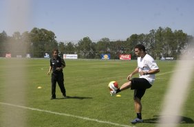 Durante treino do Corinthians realizado esta manh no Spa Sport Resort, na cidade de Itu, interior de So Paulo, durante a pre-temporada de 2009; O time faz sua estreia no Campeonato Paulista no dia 22/01, contra o Barueri, no Pacaembu