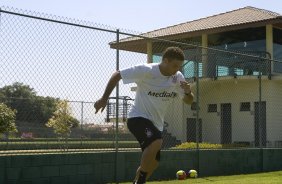 Durante treino do Corinthians realizado esta manh no Spa Sport Resort, na cidade de Itu, interior de So Paulo, durante a pre-temporada de 2009; O time faz sua estreia no Campeonato Paulista no dia 22/01, contra o Barueri, no Pacaembu