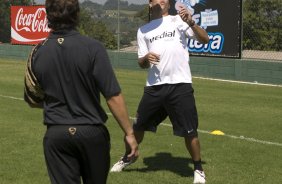 Durante treino do Corinthians realizado esta manh no Spa Sport Resort, na cidade de Itu, interior de So Paulo, durante a pre-temporada de 2009; O time faz sua estreia no Campeonato Paulista no dia 22/01, contra o Barueri, no Pacaembu