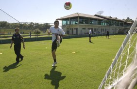 Durante treino do Corinthians realizado esta manh no Spa Sport Resort, na cidade de Itu, interior de So Paulo, durante a pre-temporada de 2009; O time faz sua estreia no Campeonato Paulista no dia 22/01, contra o Barueri, no Pacaembu