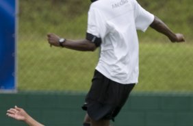 Durante o treino do Corinthians realizado esta manh no Spa Sport Resort, na cidade de Itu, interior de So Paulo, durante a pre-temporada de 2009; O time faz sua estreia no Campeonato Paulista no dia 22/01, contra o Barueri, no Pacaembu