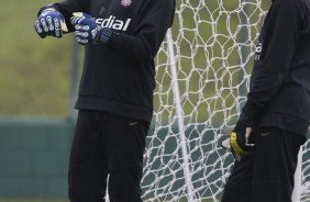 Durante o treino do Corinthians realizado esta manh no Spa Sport Resort, na cidade de Itu, interior de So Paulo, durante a pre-temporada de 2009; O time faz sua estreia no Campeonato Paulista no dia 22/01, contra o Barueri, no Pacaembu