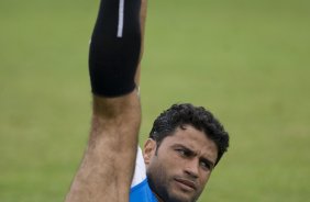 Durante o treino do Corinthians realizado esta manh no Spa Sport Resort, na cidade de Itu, interior de So Paulo, durante a pre-temporada de 2009; O time faz sua estreia no Campeonato Paulista no dia 22/01, contra o Barueri, no Pacaembu