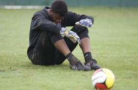 Durante o treino do Corinthians realizado esta manh no Spa Sport Resort, na cidade de Itu, interior de So Paulo, durante a pre-temporada de 2009; O time faz sua estreia no Campeonato Paulista no dia 22/01, contra o Barueri, no Pacaembu