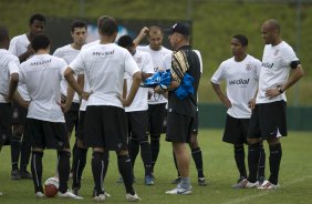 Durante o treino do Corinthians realizado esta manh no Spa Sport Resort, na cidade de Itu, interior de So Paulo, durante a pre-temporada de 2009; O time faz sua estreia no Campeonato Paulista no dia 22/01, contra o Barueri, no Pacaembu