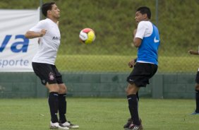 Durante o treino do Corinthians realizado esta manh no Spa Sport Resort, na cidade de Itu, interior de So Paulo, durante a pre-temporada de 2009; O time faz sua estreia no Campeonato Paulista no dia 22/01, contra o Barueri, no Pacaembu