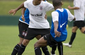 Durante o treino do Corinthians realizado esta manh no Spa Sport Resort, na cidade de Itu, interior de So Paulo, durante a pre-temporada de 2009; O time faz sua estreia no Campeonato Paulista no dia 22/01, contra o Barueri, no Pacaembu