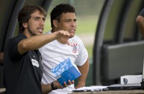 Durante o treino do Corinthians realizado esta manh no Spa Sport Resort, na cidade de Itu, interior de So Paulo, durante a pre-temporada de 2009; O time faz sua estreia no Campeonato Paulista no dia 22/01, contra o Barueri, no Pacaembu