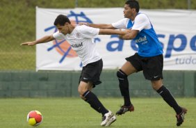 Durante o treino do Corinthians realizado esta manh no Spa Sport Resort, na cidade de Itu, interior de So Paulo, durante a pre-temporada de 2009; O time faz sua estreia no Campeonato Paulista no dia 22/01, contra o Barueri, no Pacaembu