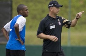 Durante o treino do Corinthians realizado esta manh no Spa Sport Resort, na cidade de Itu, interior de So Paulo, durante a pre-temporada de 2009; O time faz sua estreia no Campeonato Paulista no dia 22/01, contra o Barueri, no Pacaembu