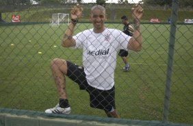 Durante o treino do Corinthians realizado esta manh no Spa Sport Resort, na cidade de Itu, interior de So Paulo, durante a pre-temporada de 2009; O time faz sua estreia no Campeonato Paulista no dia 22/01, contra o Barueri, no Pacaembu