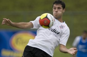 Durante o treino do Corinthians realizado esta manh no Spa Sport Resort, na cidade de Itu, interior de So Paulo, durante a pre-temporada de 2009; O time faz sua estreia no Campeonato Paulista no dia 22/01, contra o Barueri, no Pacaembu