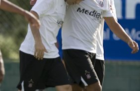 Durante o jogo-treino do Corinthians contra o São José realizado esta tarde no Spa Sport Resort, na cidade de Itu, interior de São Paulo, durante a pre-temporada de 2009; O time faz sua estreia no Campeonato Paulista no dia 22/01, contra o Barueri, no Pacaembu
