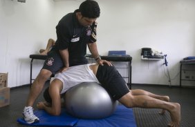 Durante o jogo-treino do Corinthians contra o So Jos realizado esta tarde no Spa Sport Resort, na cidade de Itu, interior de So Paulo, durante a pre-temporada de 2009; O time faz sua estreia no Campeonato Paulista no dia 22/01, contra o Barueri, no Pacaembu