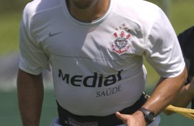 Ronaldo treinou separadamente esta manh no Spa Sport Resort, na cidade de Itu, interior de So Paulo, durante a pre-temporada de 2009; O time faz sua estreia no Campeonato Paulista no dia 22/01, contra o Barueri, no Pacaembu
