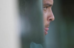 Durante o treino do Corinthians realizado esta manh no Spa Sport Resort, na cidade de Itu, interior de So Paulo, durante a pre-temporada de 2009; Amanha o time faz um amistoso no Pacaembu contra o Estudiantes de Buenos Aires e sua estreia no Campeonato Paulista ser no dia 22/01, contra o Barueri, tambem no Pacaembu