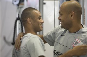 SP - ESPORTES - durante o treino do Corinthians realizado esta manh no Parque So Jorge, zona leste de So Paulo. O time joga pelo no Campeonato Paulista dia 24/01, domingo, contra o Bragantino, em Bragana Paulista