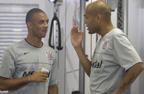 SP - ESPORTES - durante o treino do Corinthians realizado esta manh no Parque So Jorge, zona leste de So Paulo. O time joga pelo no Campeonato Paulista dia 24/01, domingo, contra o Bragantino, em Bragana Paulista