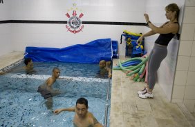 SP - ESPORTES - durante o treino do Corinthians realizado esta manh no Parque So Jorge, zona leste de So Paulo. O time joga pelo no Campeonato Paulista dia 24/01, domingo, contra o Bragantino, em Bragana Paulista