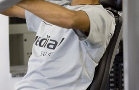 SP - ESPORTES - durante o treino do Corinthians realizado esta manh no Parque So Jorge, zona leste de So Paulo. O time joga pelo no Campeonato Paulista dia 24/01, domingo, contra o Bragantino, em Bragana Paulista