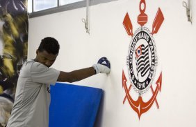 SP - ESPORTES - durante o treino do Corinthians realizado esta manh no Parque So Jorge, zona leste de So Paulo. O time joga pelo no Campeonato Paulista dia 24/01, domingo, contra o Bragantino, em Bragana Paulista