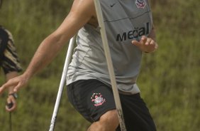 Durante o treino do Corinthians realizado esta tarde no Spa Sport Resort, na cidade de Itu, interior de So Paulo, durante a pre-temporada de 2009; O time faz sua estreia no Campeonato Paulista no dia 22/01, contra o Barueri, no Pacaembu