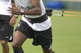 Durante o treino do Corinthians realizado esta manh no Spa Sport Resort, na cidade de Itu, interior de So Paulo, durante a pre-temporada de 2009; O time faz sua estreia no Campeonato Paulista no dia 22/01, contra o Barueri, no Pacaembu
