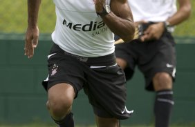 Durante o treino do Corinthians realizado esta manh no Spa Sport Resort, na cidade de Itu, interior de So Paulo, durante a pre-temporada de 2009; O time faz sua estreia no Campeonato Paulista no dia 22/01, contra o Barueri, no Pacaembu
