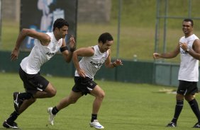 Durante o treino do Corinthians realizado esta manh no Spa Sport Resort, na cidade de Itu, interior de So Paulo, durante a pre-temporada de 2009; O time faz sua estreia no Campeonato Paulista no dia 22/01, contra o Barueri, no Pacaembu