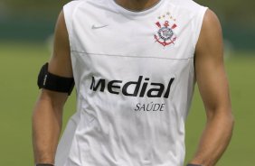 Durante o treino do Corinthians realizado esta manh no Spa Sport Resort, na cidade de Itu, interior de So Paulo, durante a pre-temporada de 2009; O time faz sua estreia no Campeonato Paulista no dia 22/01, contra o Barueri, no Pacaembu
