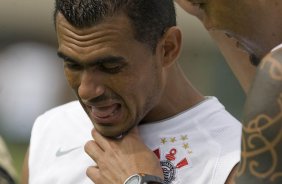 Durante o treino do Corinthians realizado esta manh no Spa Sport Resort, na cidade de Itu, interior de So Paulo, durante a pre-temporada de 2009; O time faz sua estreia no Campeonato Paulista no dia 22/01, contra o Barueri, no Pacaembu