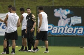 Durante o treino do Corinthians realizado esta manh no Spa Sport Resort, na cidade de Itu, interior de So Paulo, durante a pre-temporada de 2009; O time faz sua estreia no Campeonato Paulista no dia 22/01, contra o Barueri, no Pacaembu
