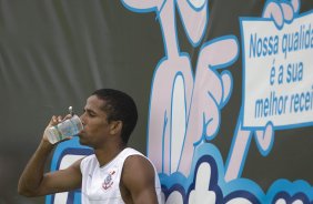 Durante o treino do Corinthians realizado esta manh no Spa Sport Resort, na cidade de Itu, interior de So Paulo, durante a pre-temporada de 2009; O time faz sua estreia no Campeonato Paulista no dia 22/01, contra o Barueri, no Pacaembu