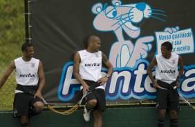 Durante o treino do Corinthians realizado esta manh no Spa Sport Resort, na cidade de Itu, interior de So Paulo, durante a pre-temporada de 2009; O time faz sua estreia no Campeonato Paulista no dia 22/01, contra o Barueri, no Pacaembu