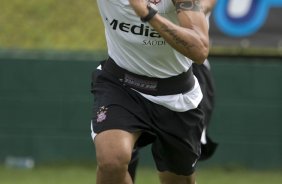 Durante o treino do Corinthians realizado esta manh no Spa Sport Resort, na cidade de Itu, interior de So Paulo, durante a pre-temporada de 2009; O time faz sua estreia no Campeonato Paulista no dia 22/01, contra o Barueri, no Pacaembu