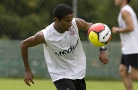 Durante o treino do Corinthians realizado esta manh no Spa Sport Resort, na cidade de Itu, interior de So Paulo, durante a pre-temporada de 2009; O time faz sua estreia no Campeonato Paulista no dia 22/01, contra o Barueri, no Pacaembu
