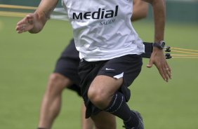 Durante o treino do Corinthians realizado esta manh no Spa Sport Resort, na cidade de Itu, interior de So Paulo, durante a pre-temporada de 2009; O time faz sua estreia no Campeonato Paulista no dia 22/01, contra o Barueri, no Pacaembu