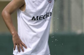 Durante o treino do Corinthians realizado esta manh no Spa Sport Resort, na cidade de Itu, interior de So Paulo, durante a pre-temporada de 2009; O time faz sua estreia no Campeonato Paulista no dia 22/01, contra o Barueri, no Pacaembu