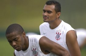 Durante o treino do Corinthians realizado esta manh no Spa Sport Resort, na cidade de Itu, interior de So Paulo, durante a pre-temporada de 2009; O time faz sua estreia no Campeonato Paulista no dia 22/01, contra o Barueri, no Pacaembu