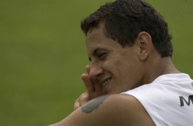 Durante o treino do Corinthians realizado esta manh no Spa Sport Resort, na cidade de Itu, interior de So Paulo, durante a pre-temporada de 2009; O time faz sua estreia no Campeonato Paulista no dia 22/01, contra o Barueri, no Pacaembu