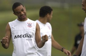 Durante o treino do Corinthians realizado esta manh no Spa Sport Resort, na cidade de Itu, interior de So Paulo, durante a pre-temporada de 2009; O time faz sua estreia no Campeonato Paulista no dia 22/01, contra o Barueri, no Pacaembu