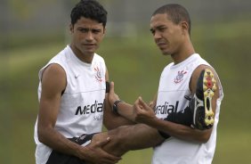 Durante o treino do Corinthians realizado esta manh no Spa Sport Resort, na cidade de Itu, interior de So Paulo, durante a pre-temporada de 2009; O time faz sua estreia no Campeonato Paulista no dia 22/01, contra o Barueri, no Pacaembu